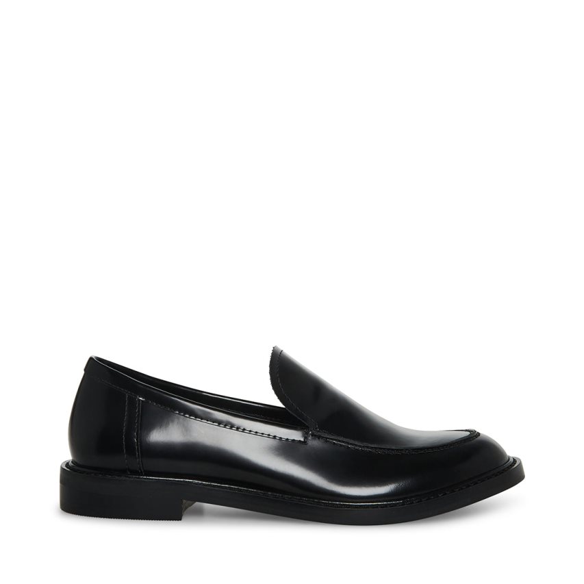 Loafers Steve Madden Larusso Cuero Mujer Negras | ES FW6S20